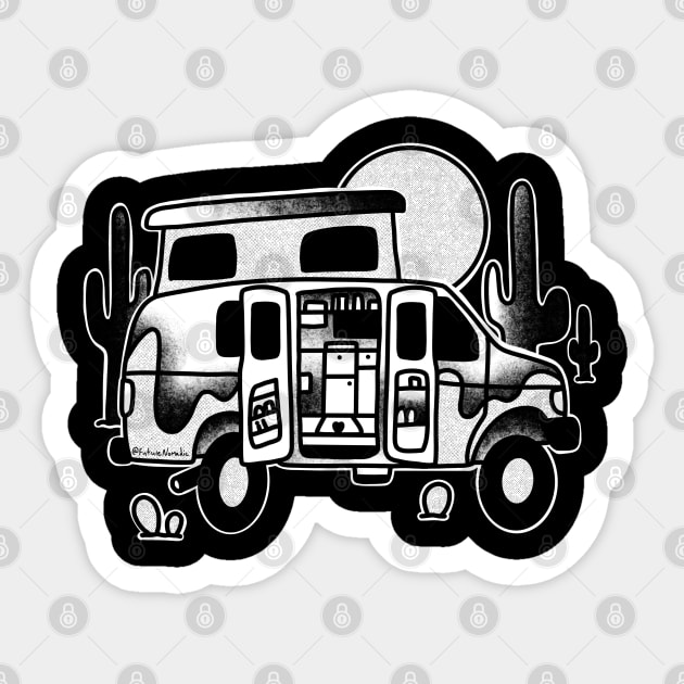 Pop top camper van Sticker by Tofuvanman